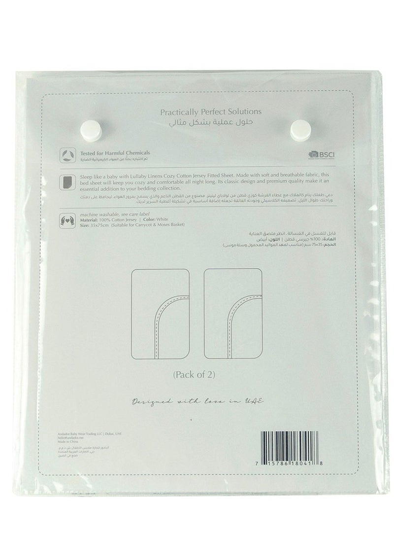 Bumble & Bird Bumble & Bird - Basic Cotton Jersey x 2 for Moses Basket  - Image 3