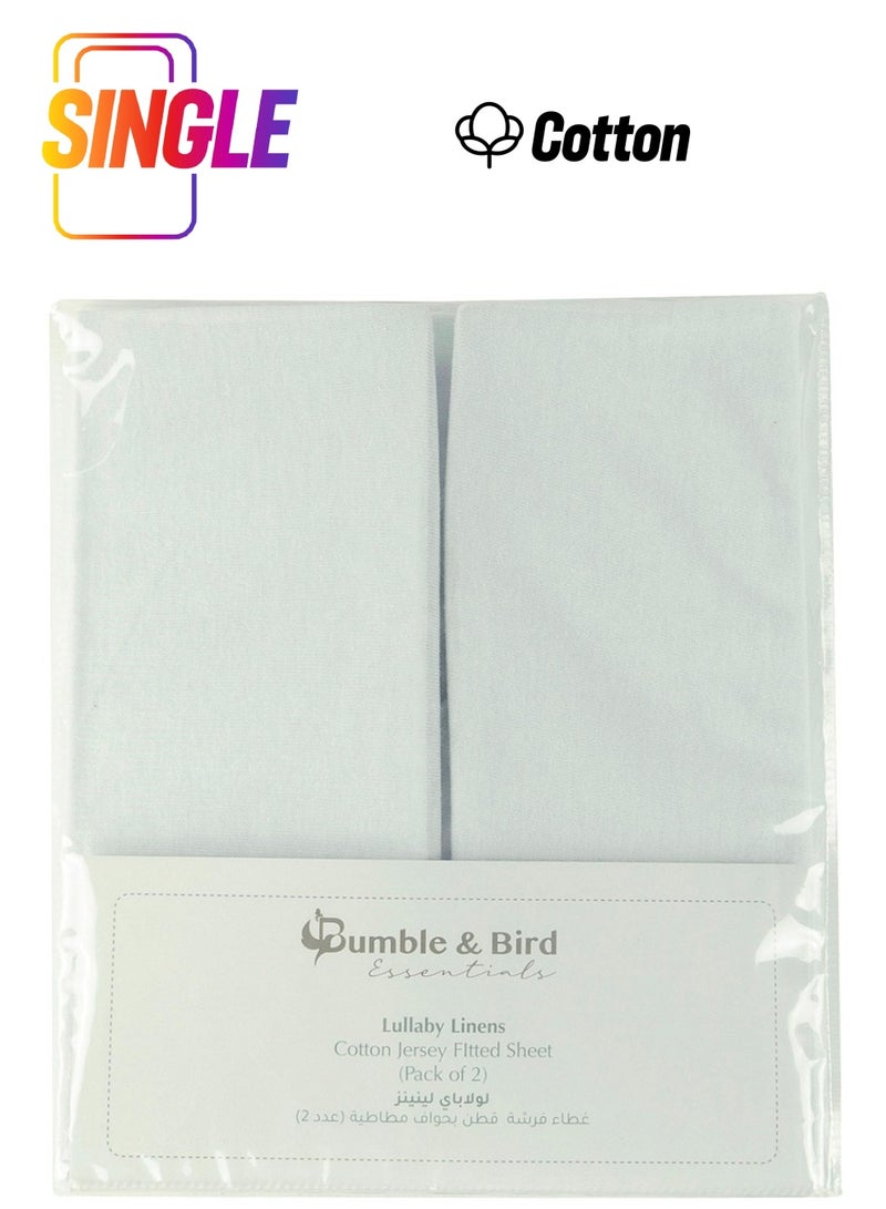 Bumble & Bird Bumble & Bird - Basic Cotton Jersey x 2 for Moses Basket  - Image 1