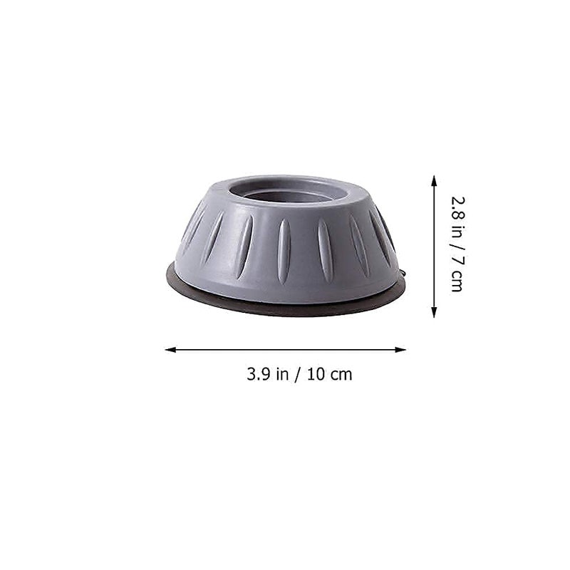 Krintonwel Krintonwel Washing Machine Foot Stand Anti Vibration Pads with Suction Cup Feet for Heightening Pads Stabilizer Support Stand for Home Grey1  - Image 3