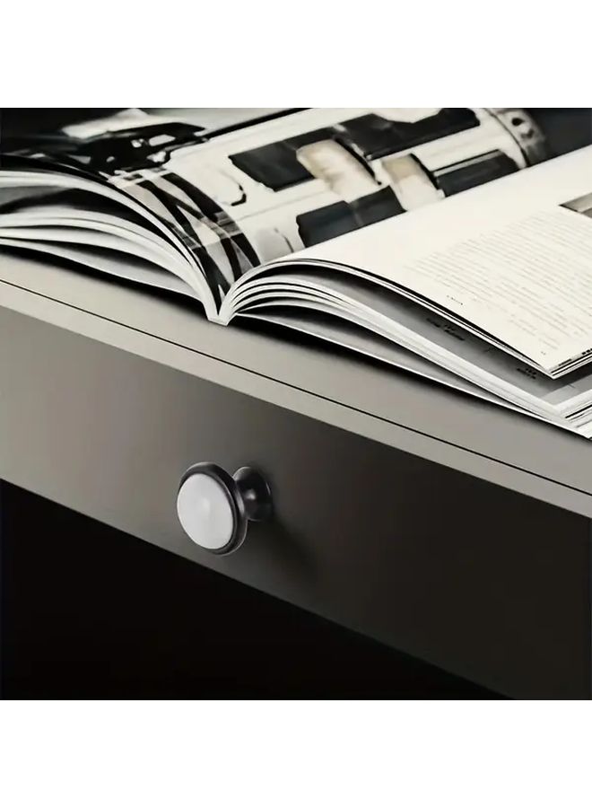 6 Single Hole Vintage Cabinet Handles Chrome Black White Ceramic Aluminum Alloy Open Book Design - Image 1