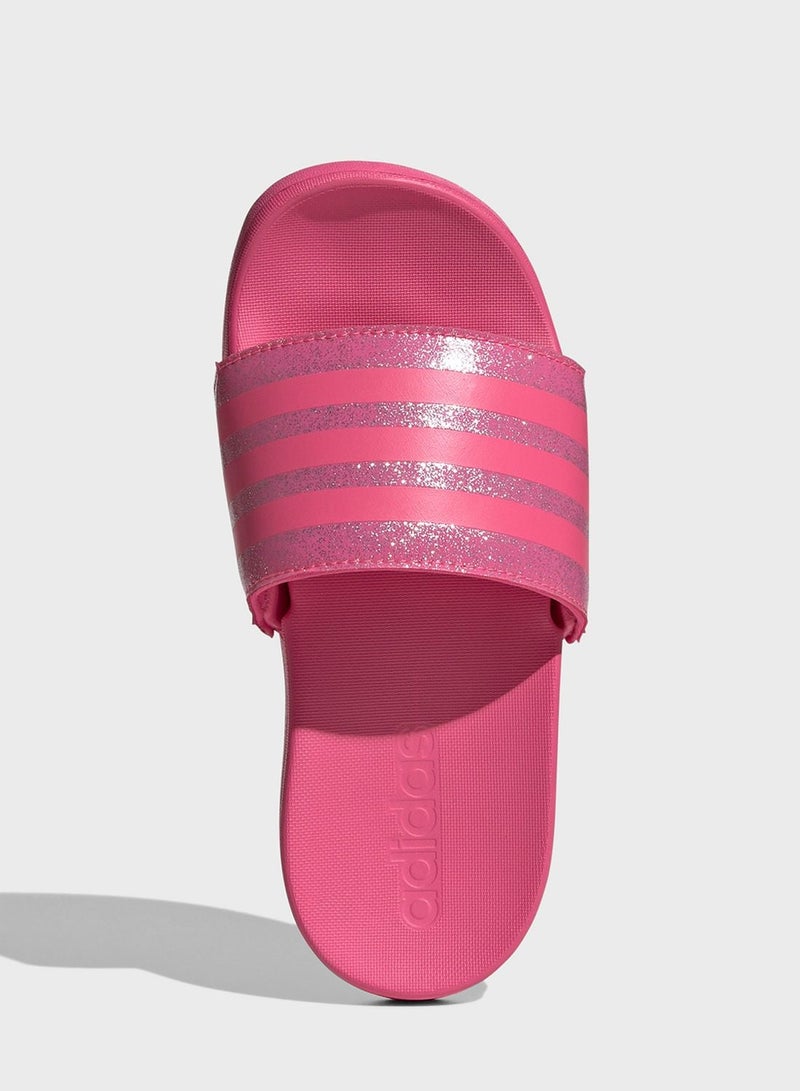 Adidas ADILETTE COMFORT K  PULMAG/BLIPNK/PULMAG - Image 5