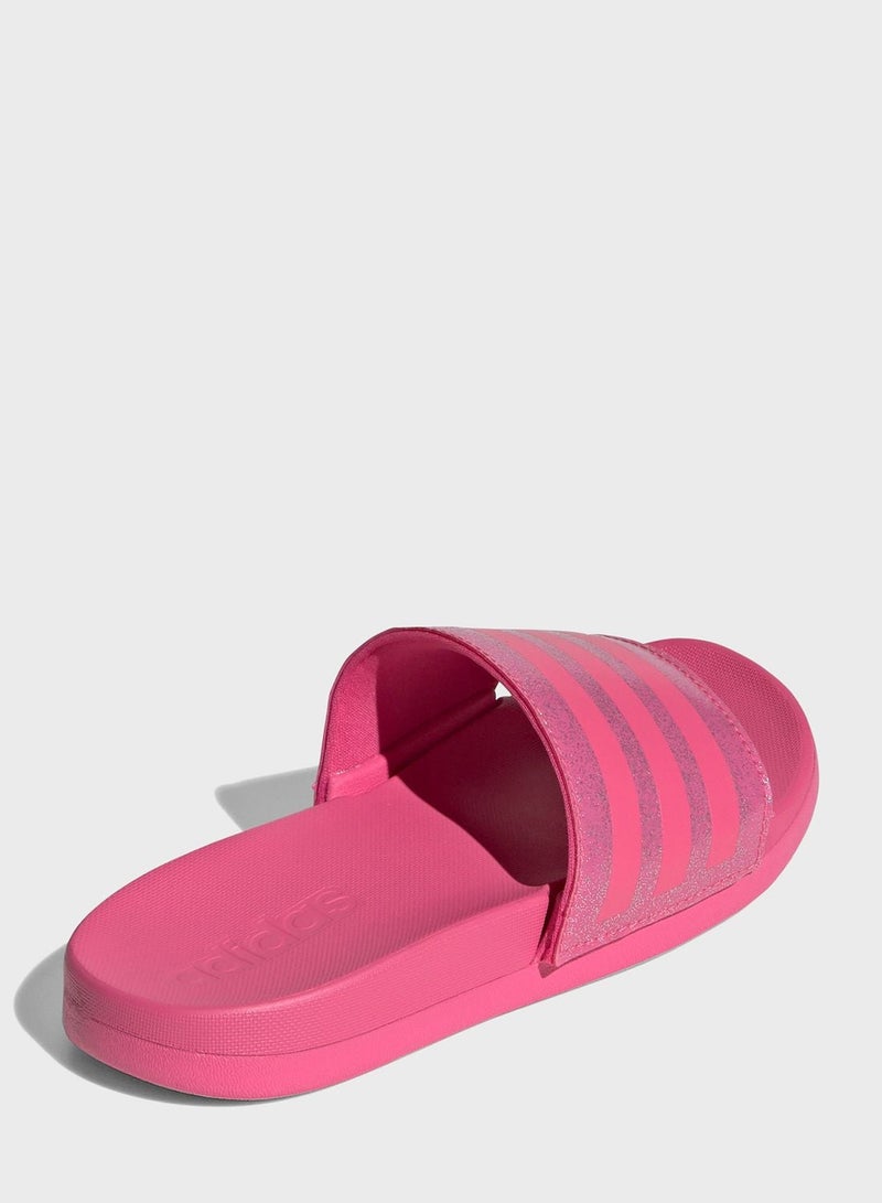 Adidas ADILETTE COMFORT K  PULMAG/BLIPNK/PULMAG - Image 4