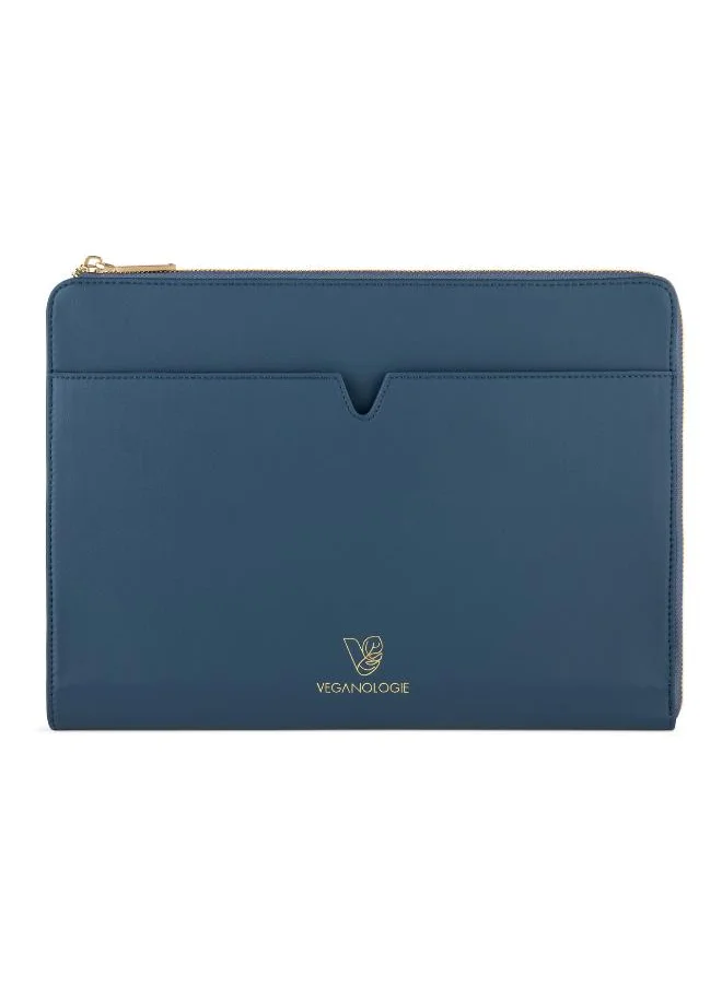 Veganologie Eden Apple Leather iPad Sleeve 11" in Blue Made From 20 Apples