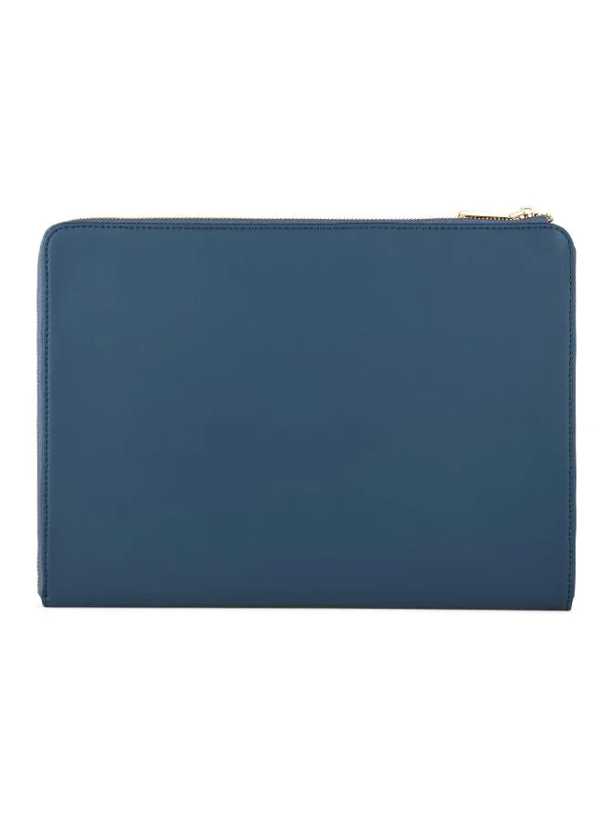 Veganologie Eden Apple Leather iPad Sleeve 11" in Blue Made From 20 Apples