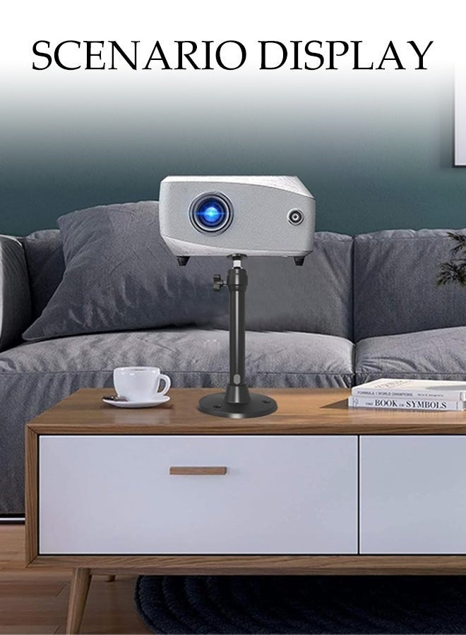 DUNISO Mini Ceiling Wall Projector Mount Stand with 360° Rotatable Heads, 3 Sizes of Mounting Heads and Screws ,Projector Mount Adjustable Rotatable Design for Ceiling and Wall Installation - Image 4