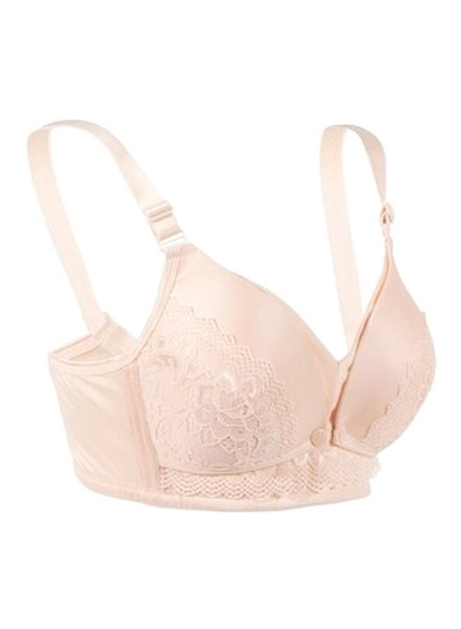 حمالة صدر للرضاعة كاملة الكوب، بيج، S