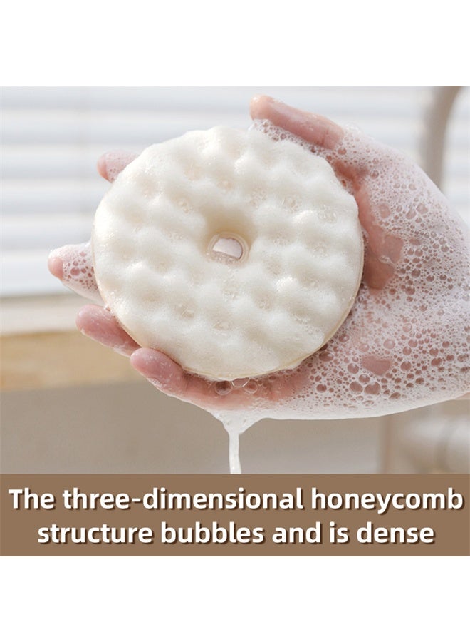 HOMESTAR 2 Pieces Multipurpose Dish Sponge with one suction cup, BPA Free, Stain, Mold and Odor Resistant Kitchen Sponge - Image 3