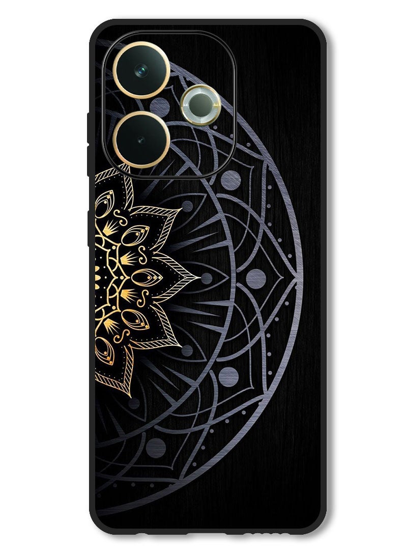 Theodor Case Compatible with Oppo A5 Pro Protection Shockproof Bumper Cover Floral Art 2 - Image 1