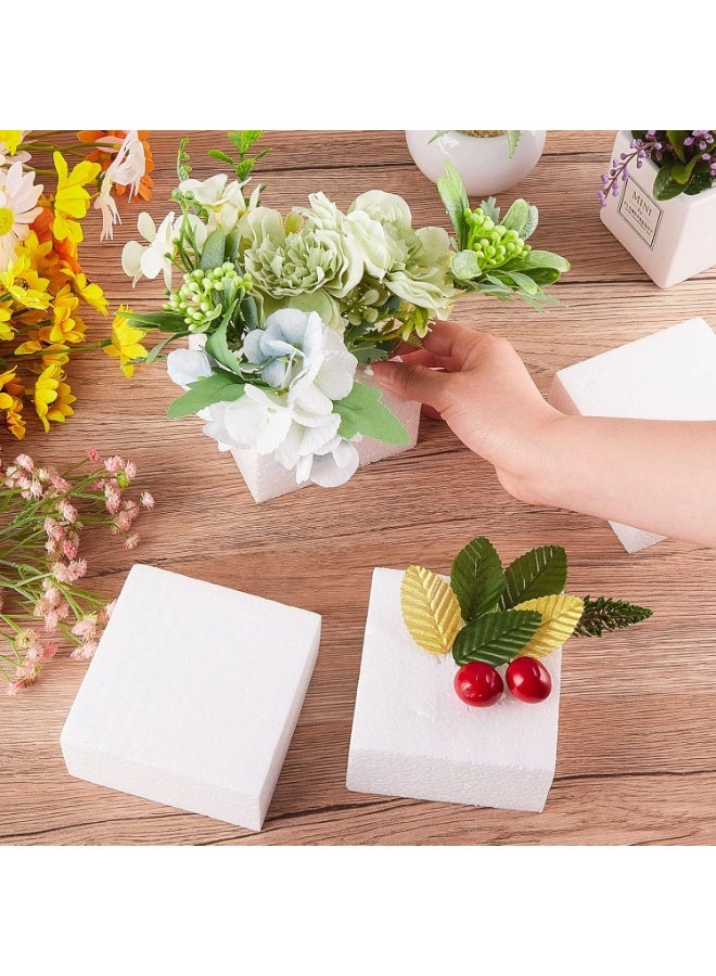 كرافت ماجيك ٦ قطع من قوالب الفوم الحرفية | ٤×٤×٢ بوصة | مستطيل من الفوم البوليسترين | ثيرموكول | ستايروفوم | للنحت الفني | تنسيقات الزهور | النمذجة | فنون وحرف يدوية | مدرسة ومكتب ومنزل - Image 5