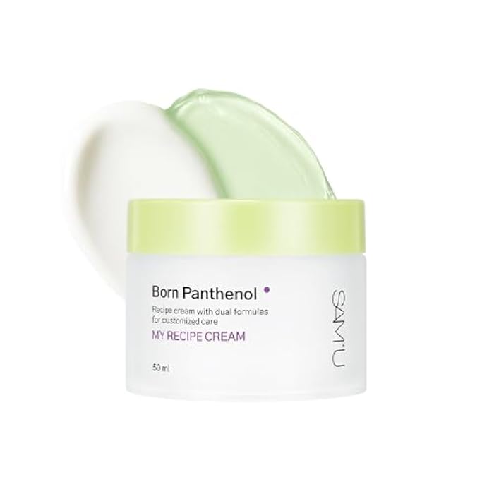 SAM'U SAM’U Born Panthenol My Recipe Cream Korean Moisturizer with Hyaluronic Acid & Ceramide for Custom Hydration – Duo Face Gel & Cream Texture – Korean Skin Care for All Skin Types (50ml / 1.69 fl oz) - Image 1