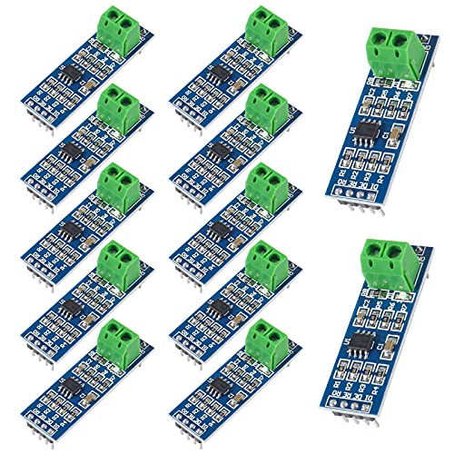 DORHEA 12Pcs MAX485 Transceiver Module TTL UART Serial to RS485 Instrument Interface Module Max458 Chip RS-485 Communication Transceiver 5V SCM Development Board Serial Adapters for Raspberry Pi - Image 3