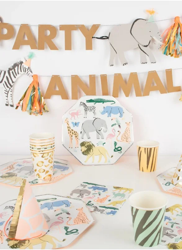 Meri Meri Safari Animals Large Napkins