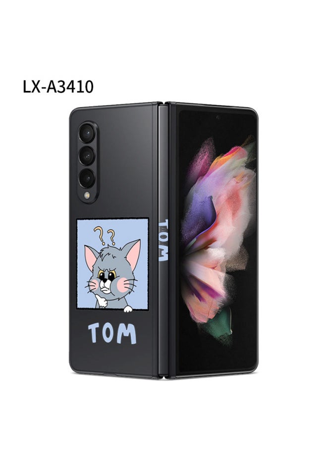 Generic For Samsung Fold3/4 All-inclusive Transparent Sticker Back Sticker W22 Sticker Personalized Color Sticker Folding Screen Fold2 Transparent-Color:LX-A3410-Dimensions:For Samsung Fold (color Through 3m)  - Image 1