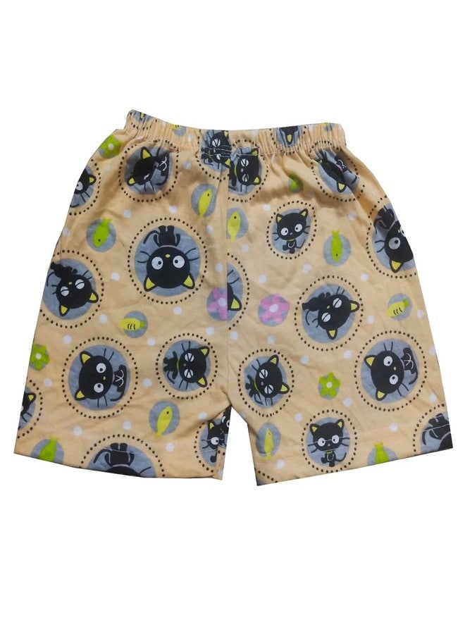 FLAX Kids Baby Girls Cotton Soft Printed Regular Use Shorts (Pack of 10) (18-24 Months) Multicolour - Image 3