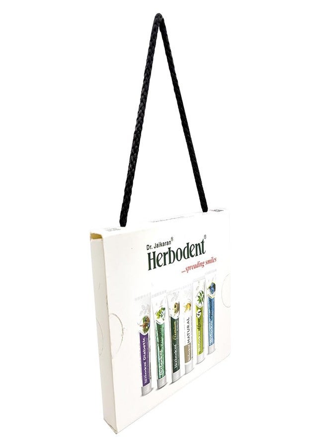 Herbodent Amazing Toothpaste Minis - Travel Pack | Herbodent® Natural | Herbodent® Premium | Herbodent® Sensitive | Herbodent® Blackseed | Herbodent® Diabetic | Herbodent® NEEM 7 in 1 Toothpaste-1 of Each - Image 4