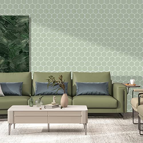 WalDecoo Hexagon Peel and Stick Backsplash, 10 Sheets Premium 3D Self Adhesive Wall Tile Sticker, Large Stick on Backsplash for Kitchen and Bathroom（12" x 12"） - Image 2