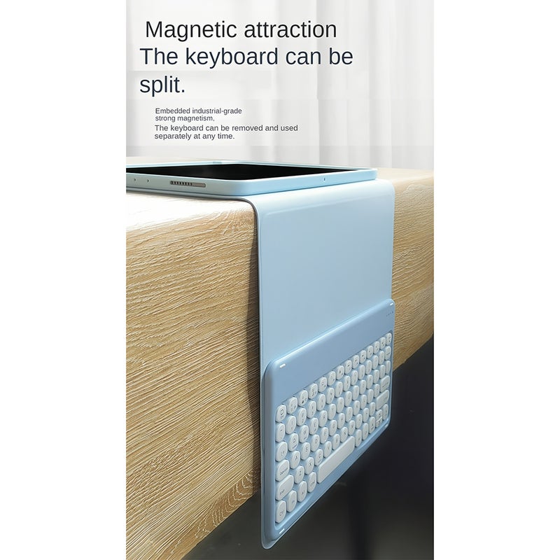 iPad 10th Generation Keyboard Case 10.9-Inch Blue: 720° Strong Magnetic Attraction - Multi-Angle Detachable Keyboard for Office Entertainment Gaming Drawing Video - Image 4