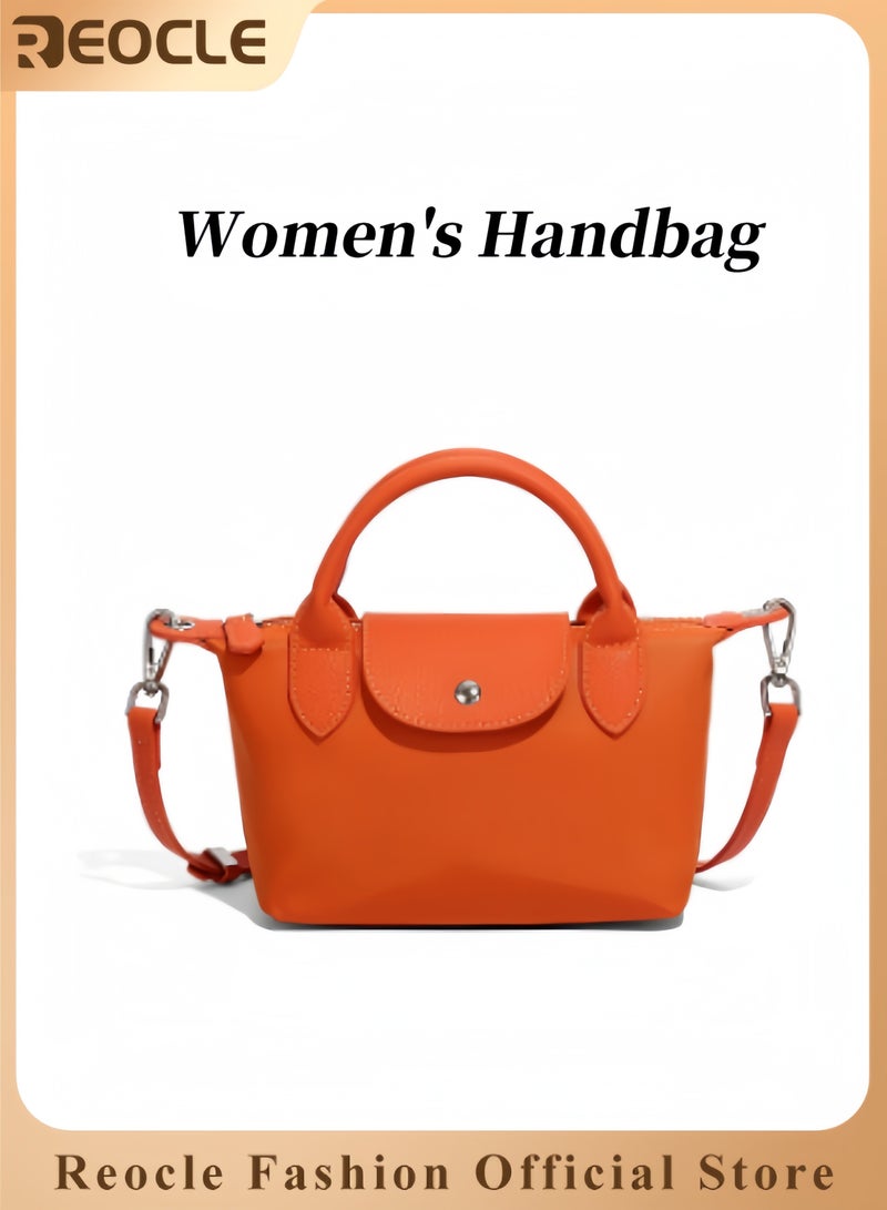 REOCLE Women's Shoulder Bag Crossbody Purse Messenger Bag Vegan Leather Ladies Clutch with Adjustable Strap Genuine Top Handle Handbags  - Image 1