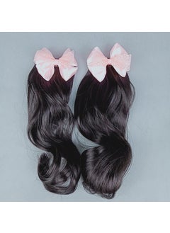 Factory wholesale Korean version of childrens wig ponytail side double braid curly hair Princess bow hairpin a large number of spot2# pink double bow: Black 2# pink double bow: Black - pzsku/Z0F4A6A9EB48C970A23B3Z/45/_/1720112086/68e0e54a-90d3-4463-bfb1-0851d1b931eb