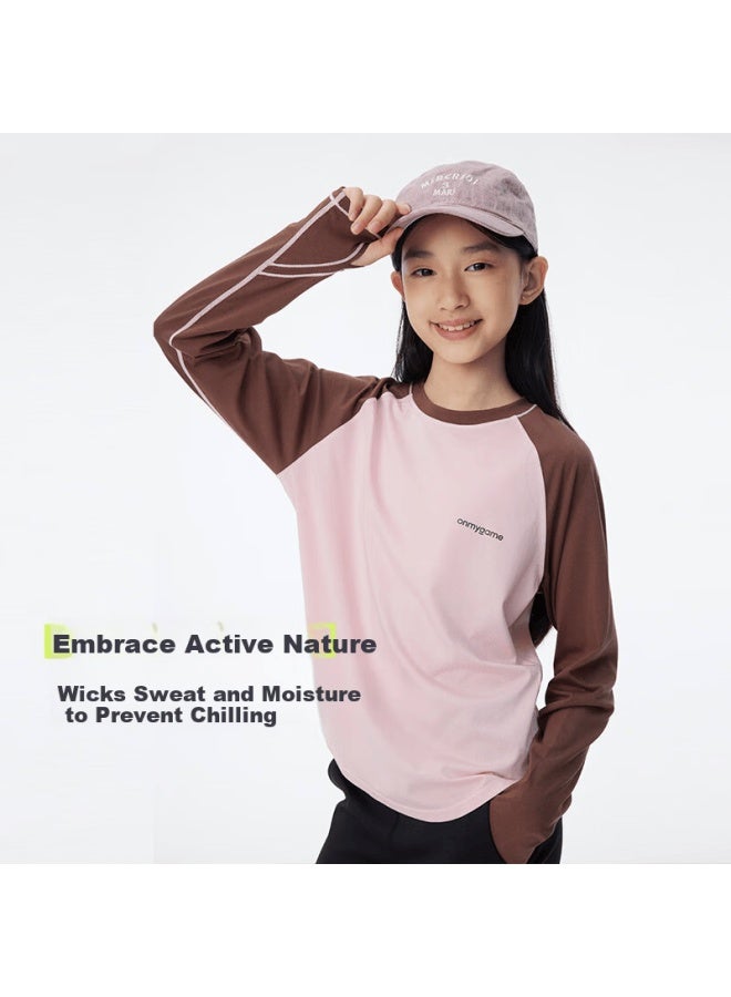Onmygame Nuonuo Children's Long Sleeve T-shirt Spring Autumn Boys Girls Far Light Blue 90 - Image 3