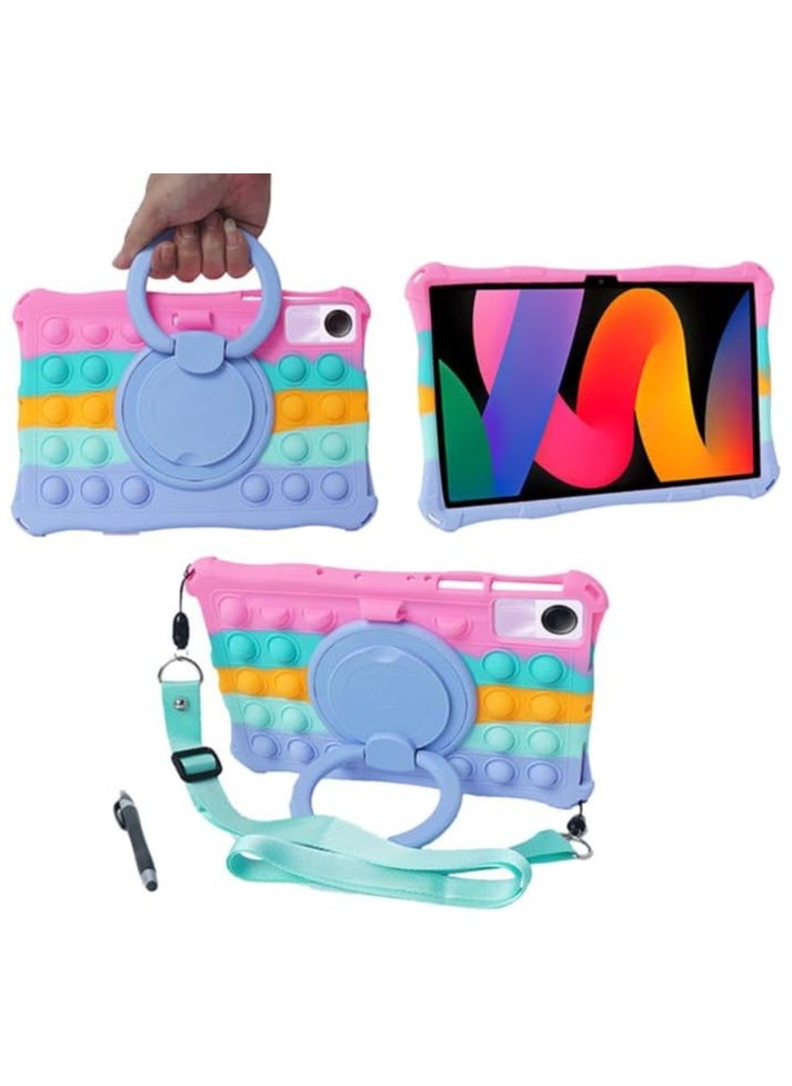 General Case Compatible with Xiaomi Redmi Pad SE 11 Inch 2023 Kids Friendly with Hand Strap Shoulder Belt Rotatable Stand Cover Funda  - Image 1