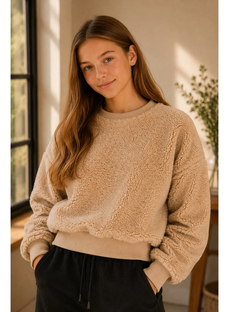 لا مفر الاثنين Girls Fleece Long Sleeve Sweatshirt