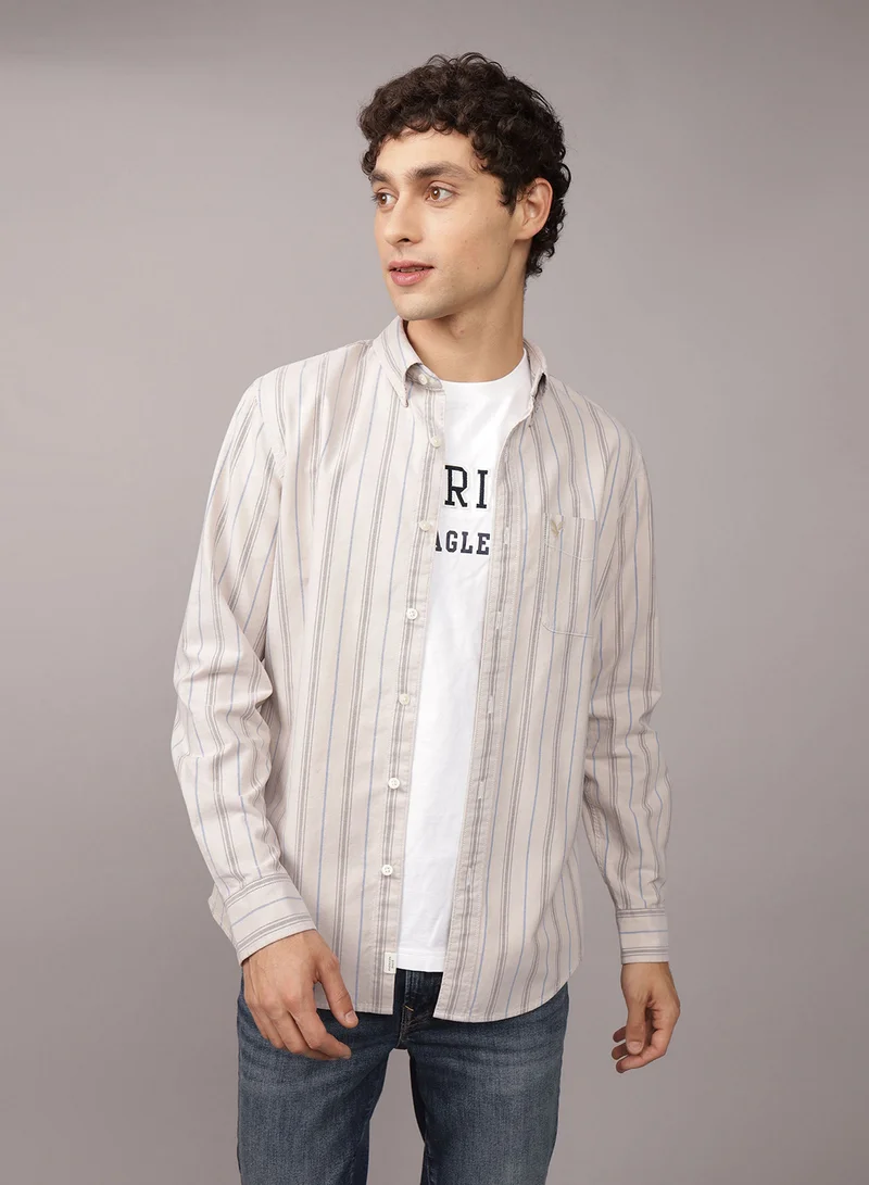 امريكان ايجل Slim Fit Oxford Shirt