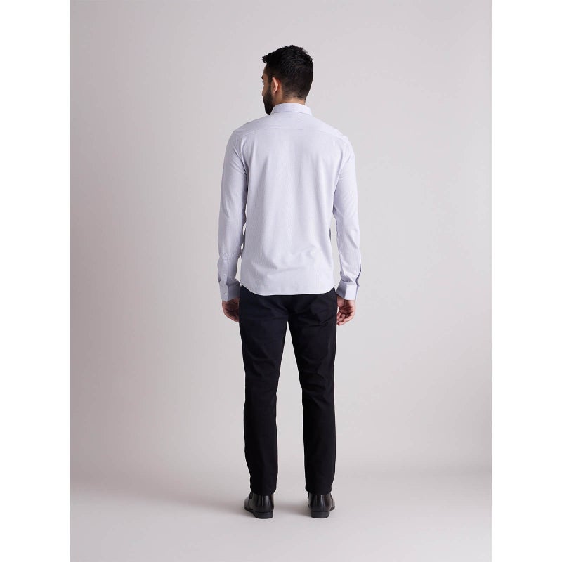 Celio White Classic Striped Formal Cotton Shirt - Image 2