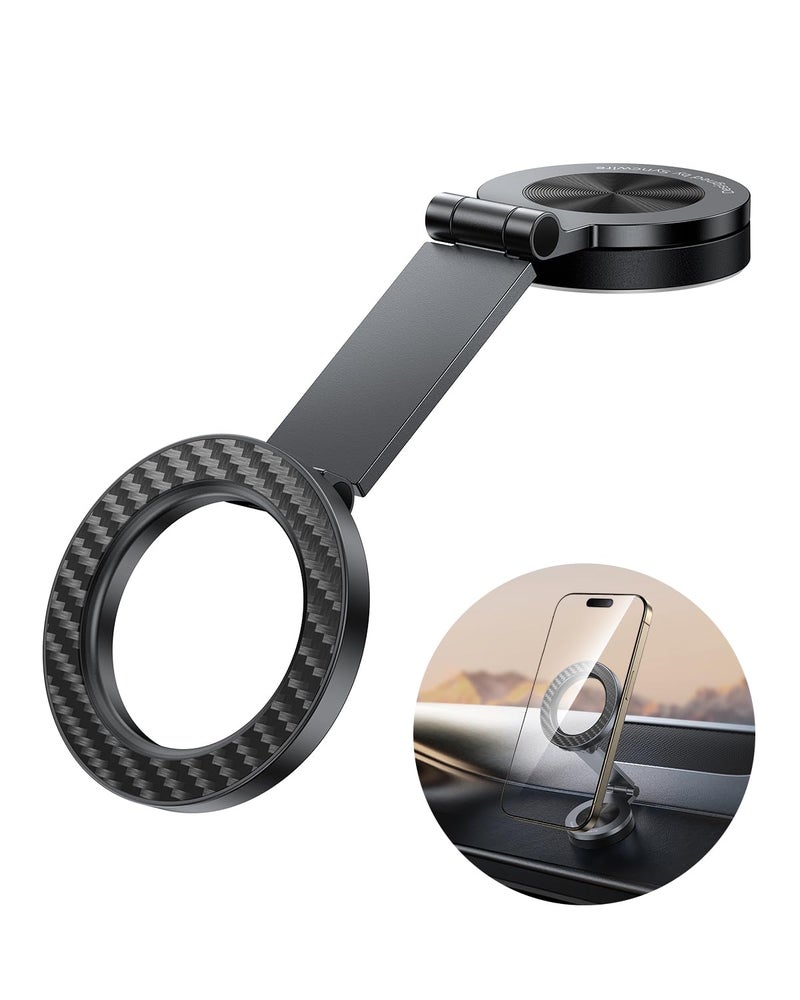 SYNCWIRE for MagSafe Car Mount ã€360Â° Rotationã€‘ Magnetic Phone Holder for Car, Adjustable Metal Arm, Car Magnet Phone Mount for Dashboard, Car Accessories Fit iPhone 17 16 15 14 13 Pro Max &All Phones - Image 1