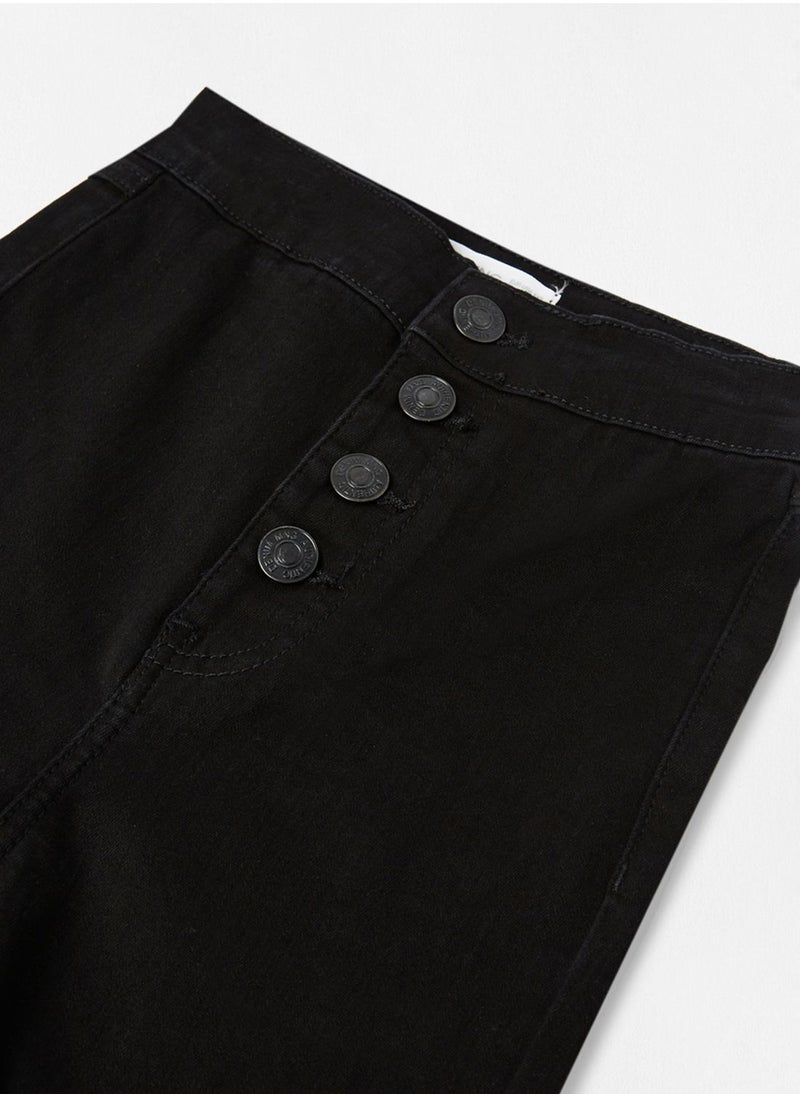 MANGO - Youth High-Waist Flared Jeans - Image 1