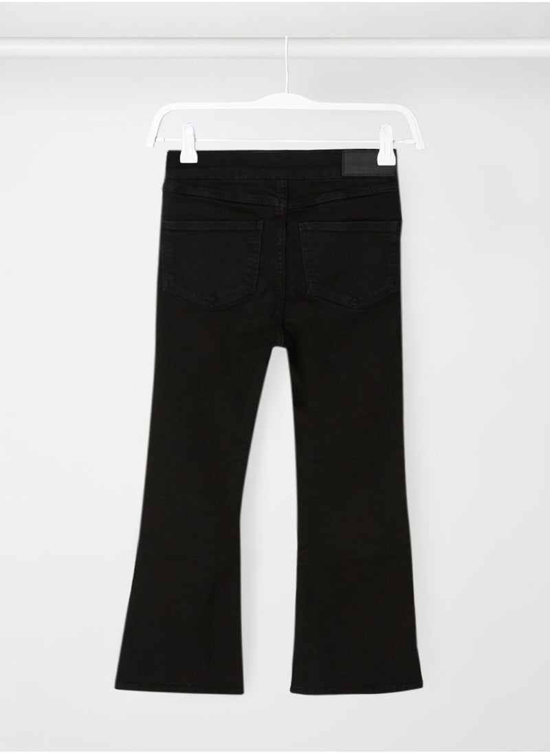 MANGO - Youth High-Waist Flared Jeans - Image 1