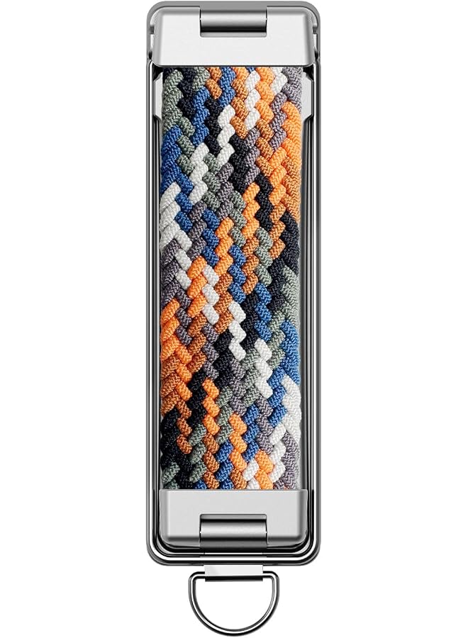 S-TOP Camouflage Elastic Phone Grip Strap with Holder Stand, Aluminum Alloy Base Hand Strap for Smartphones and Mini Tablets - Image 1