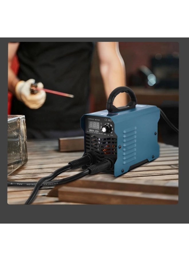 TriThardware Welder Machine 220V Mini Electric Stick Welder ARC Welding Machine IGBT Digital Display Work Welding Electrode Holder Household Use Blue - Image 5