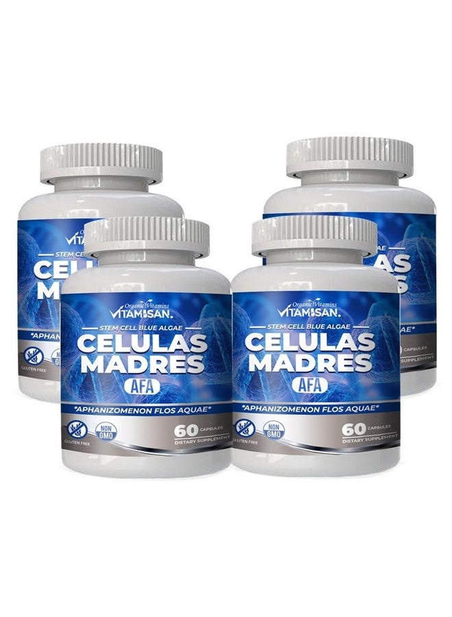 VITAMISAN 4 Celulas Madres Stemcells AFA Blue Green Algae Anti-Aging 240 Capsules New - Image 1