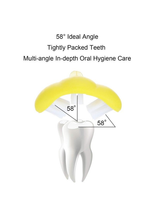 Patelai Patelai 4 Pieces Autism Toothbrush for Special Needs Soft Wrap-Around Training Tooth Brush Saving Time for Kids, Gentle Clean Tooth to Completely Cover The Toothbrush (Blue, Yellow, Green, Red) - Image 2