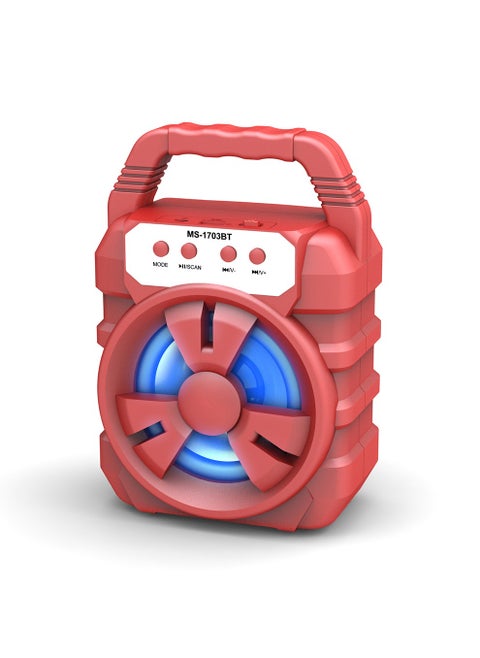 Portable bluetooth speaker mini computer audio subwoofer speaker red