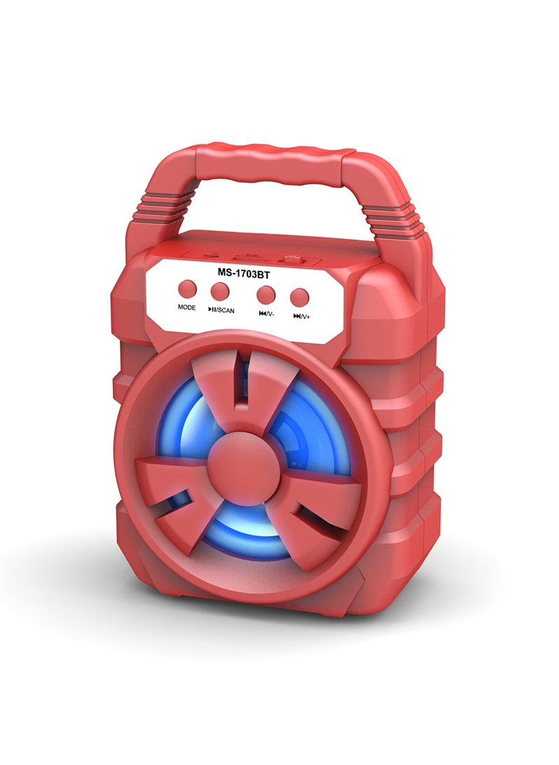 Generic - Portable bluetooth speaker mini computer audio subwoofer speaker red - Image 1