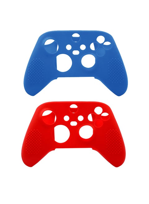 2 Pack Soft Silicone Protective Case Cover for Xbox Series S/X Controller with Non-Slip No Interference Skin Protector Case Full Protection Cover for Xbox Series S/X Wireless Controller