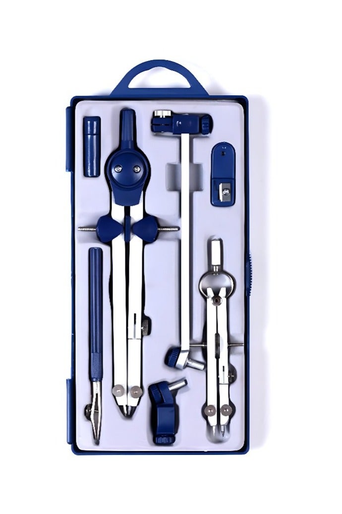 شير ذا لوف  مجموعة بوصلة هندسية من Share The Love مكونة من 7 قطع - مجموعة أدوات رسم رياضية كاملة - مثالية للطلاب والامتحانات والرسم - Image 1