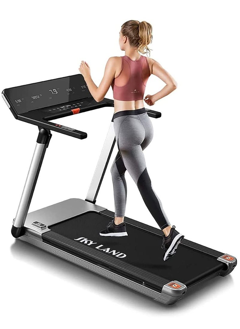 SkyLand - Mini Pro Foldable Treadmill With 4HP Powerful Motor | Walking Pad Under Desk Treadmill With Large LED For Home Use| Running Treadmill With 12 Pre-set Programs - Image 1