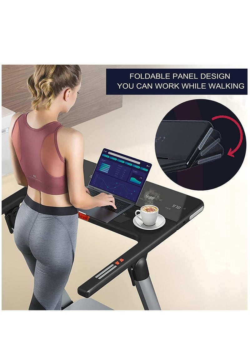 SkyLand - Mini Pro Foldable Treadmill With 4HP Powerful Motor | Walking Pad Under Desk Treadmill With Large LED For Home Use| Running Treadmill With 12 Pre-set Programs - Image 1