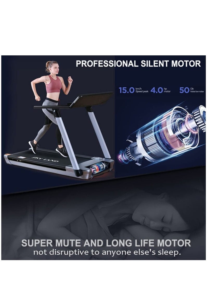 SkyLand - Mini Pro Foldable Treadmill With 4HP Powerful Motor | Walking Pad Under Desk Treadmill With Large LED For Home Use| Running Treadmill With 12 Pre-set Programs - Image 1
