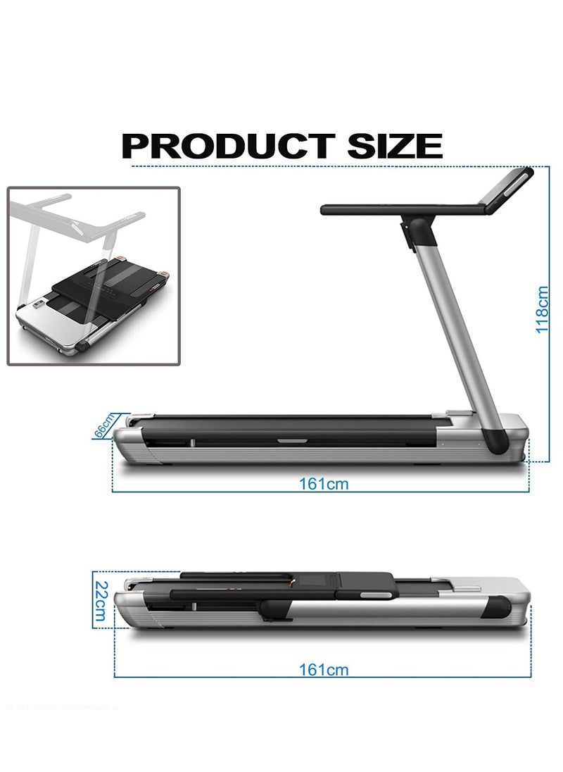 SkyLand - Mini Pro Foldable Treadmill With 4HP Powerful Motor | Walking Pad Under Desk Treadmill With Large LED For Home Use| Running Treadmill With 12 Pre-set Programs - Image 1