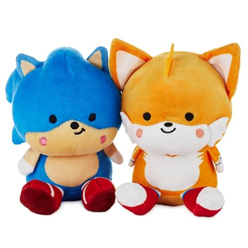 Hallmark Better Together Sega Sonic The Hedgehog Magnetic Plush Sonic and Tails 525 Stuffed Toys Easter Gifts for Kids - Image 1