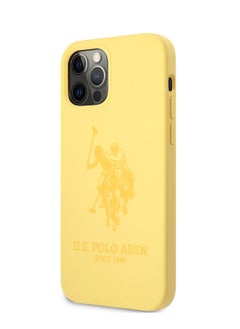 U.S.Polo iPhone 12 / 12 Pro Hard Case 6.1inch Liquid Silicone - Yellow  - Image 5