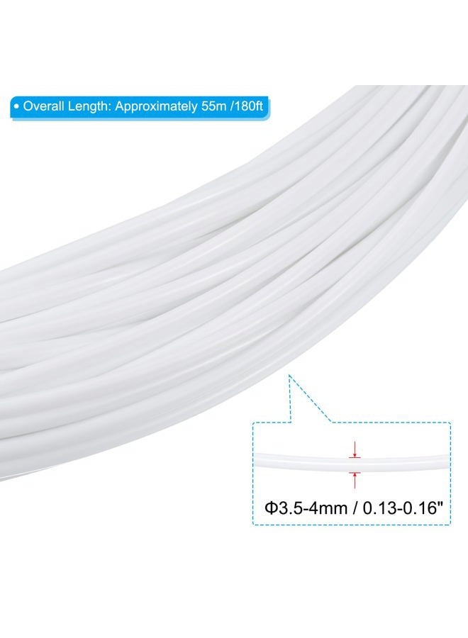 PATIKIL Wicker Repair Kit, Round Synthetic Fix Kit Vinyl Plastic Rattan Replacement for Garden Furniture Rattan Chair Sofa Couch Basket 1.1 LB, White  - Image 2
