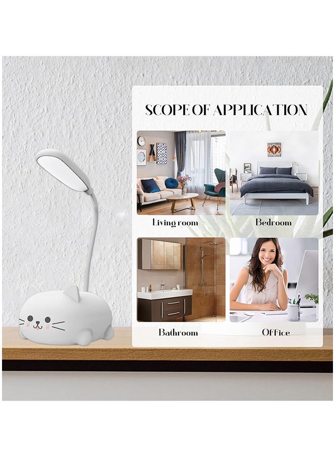 MiOne 360° Adjustable Eye-Care Lamp: Designed to Combat Fatigue with 2 Light Modes & a Fun Cartoon Look White - Image 1