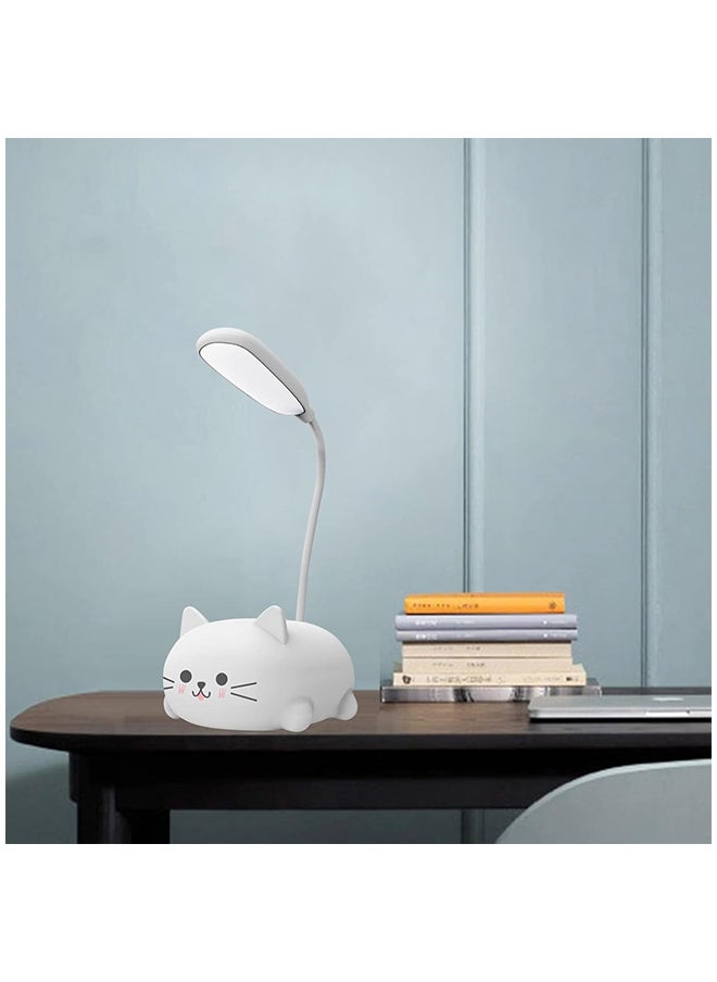MiOne Adjustable LED Desk Lamp USB Rechargeable Night Lamp for Household White  - Image 4