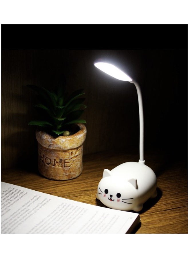 MiOne Adjustable LED Desk Lamp USB Rechargeable Night Lamp for Household White  - Image 5