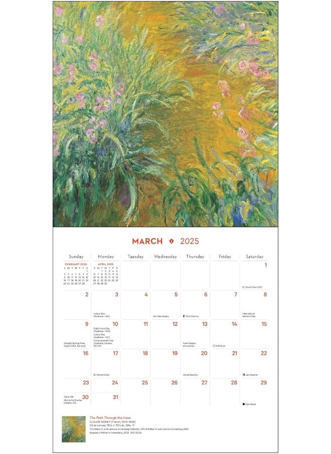 Impressionism and Post-Impressionism 2025 Mini Wall Calendar  - Image 3
